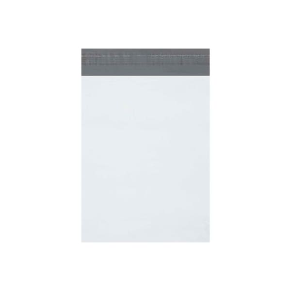 Box Packaging Expansion Poly Mailers 10W x 13L x 2D 2.5 Mil White 100/Pack EPM10132 - main